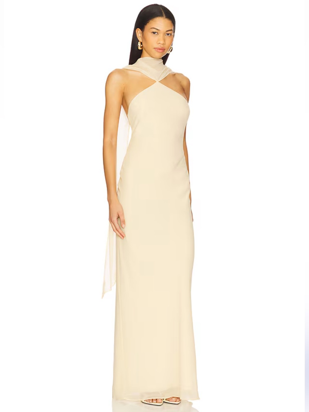 Amanda Uprichard ASHTON MAXI DRESS IN CORNSILK